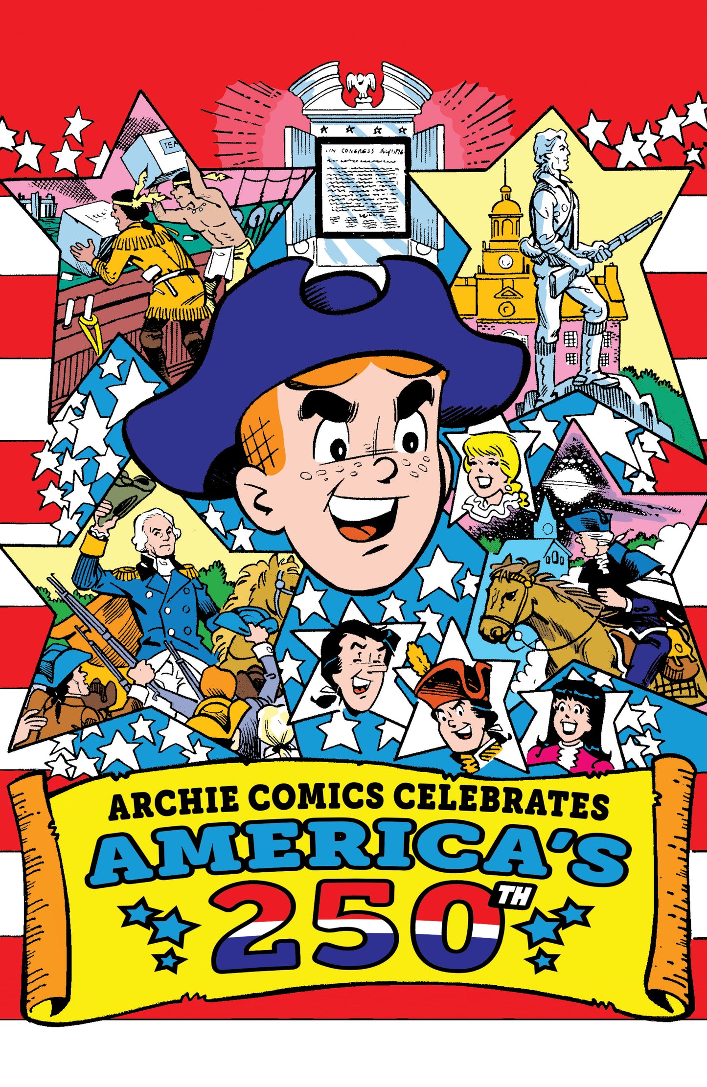 ARCHIE COMICS CELEBRATES AMERICAS 250TH (ONE SHOT) CVR B STAN GOLDBERG LIFE WITH ARCHIE RETRO FULL ART VAR (01 Jul Release)