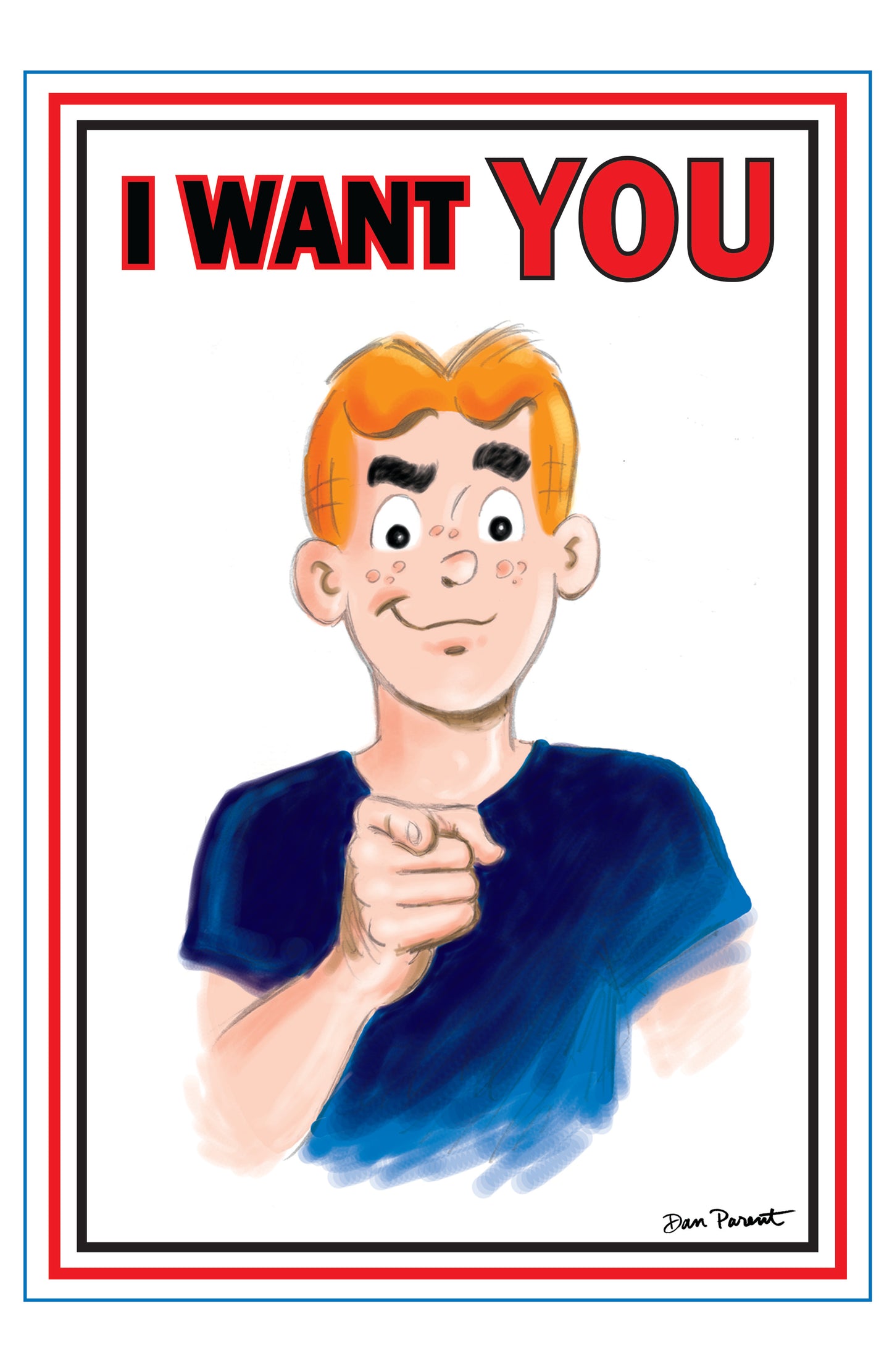 ARCHIE COMICS CELEBRATES AMERICAS 250TH (ONE SHOT) CVR C DAN PARENT UNCLE SAM POSTER ART VAR (01 Jul Release)
