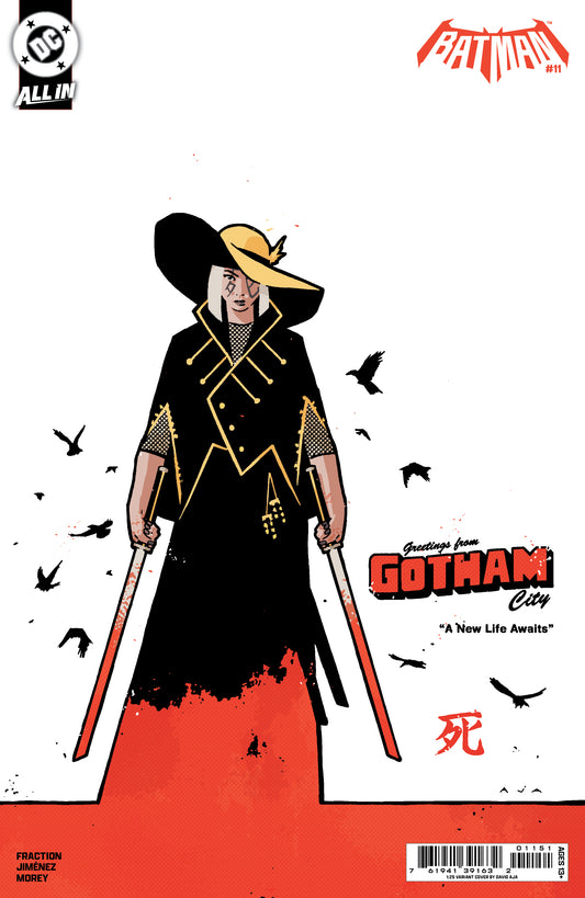BATMAN #11 CVR G INC 1:25 DAVID AJA CARD STOCK VAR (01 Jul Release)