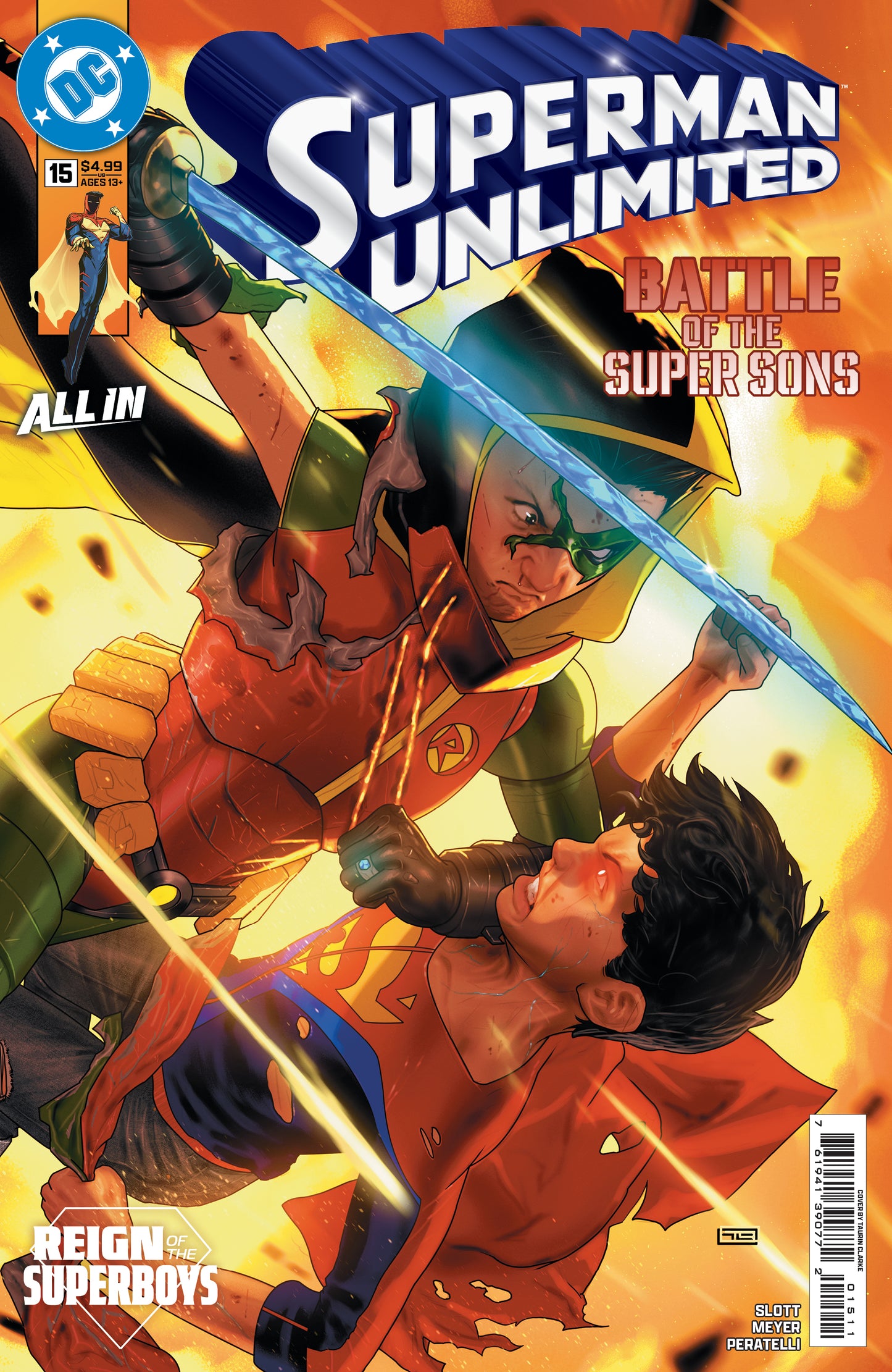 SUPERMAN UNLIMITED #15 CVR A TAURIN CLARKE (THE REIGN OF THE SUPERBOYS) (15 Jul Release)