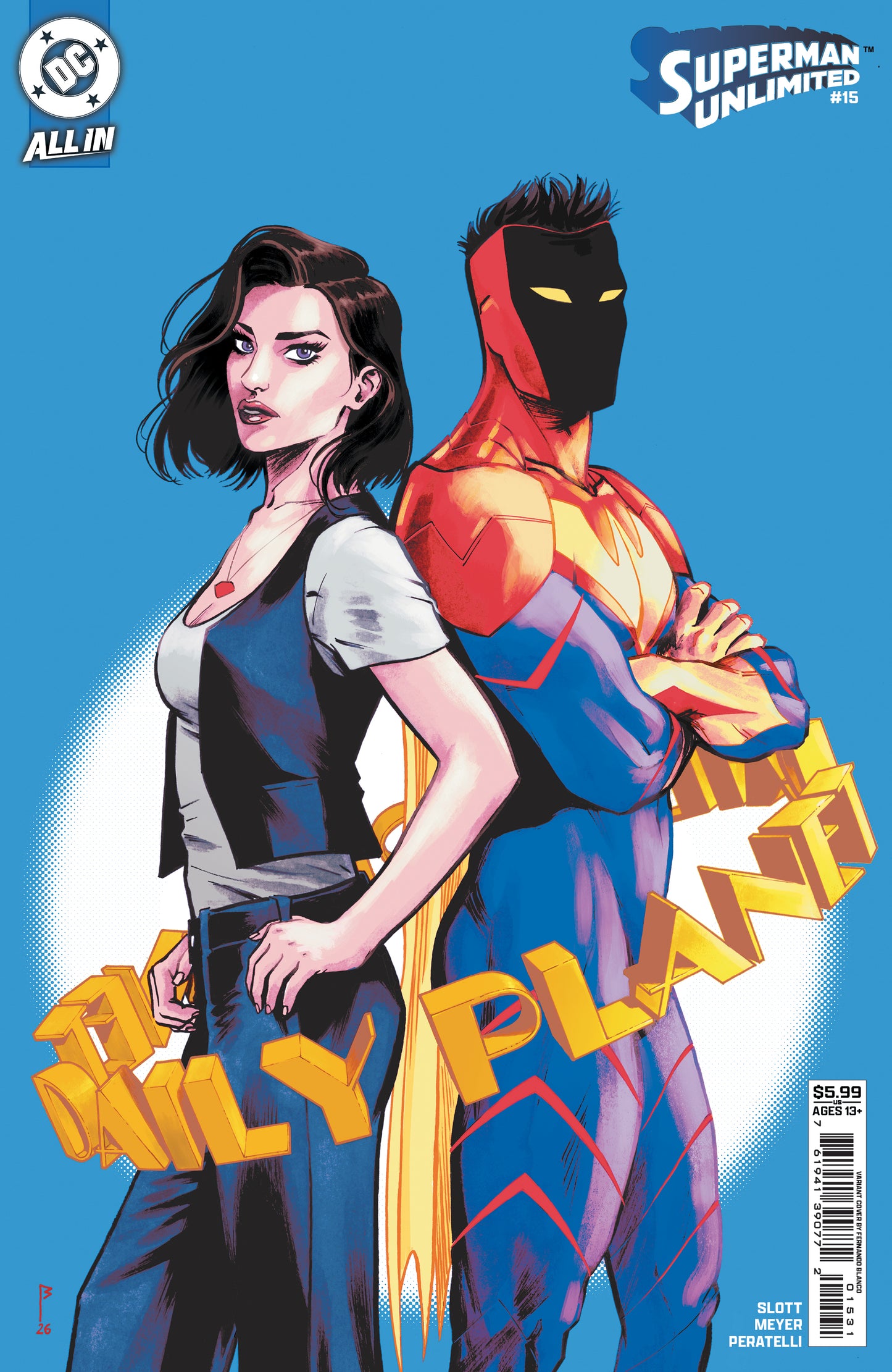 SUPERMAN UNLIMITED #15 CVR C FERNANDO BLANCO CARD STOCK VAR (THE REIGN OF THE SUPERBOYS) (15 Jul Release)