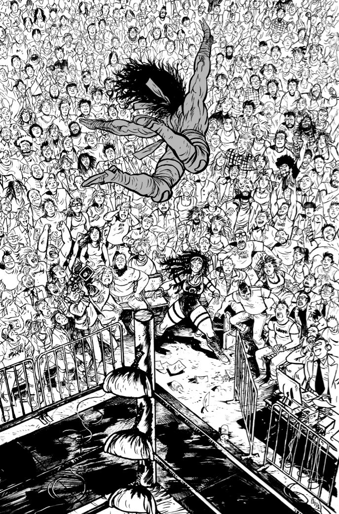 DO A POWERBOMB BLACK AND WHITE #1 (OF 3) CVR D DANIEL WARREN JOHNSON VAR (08 Jul Release)