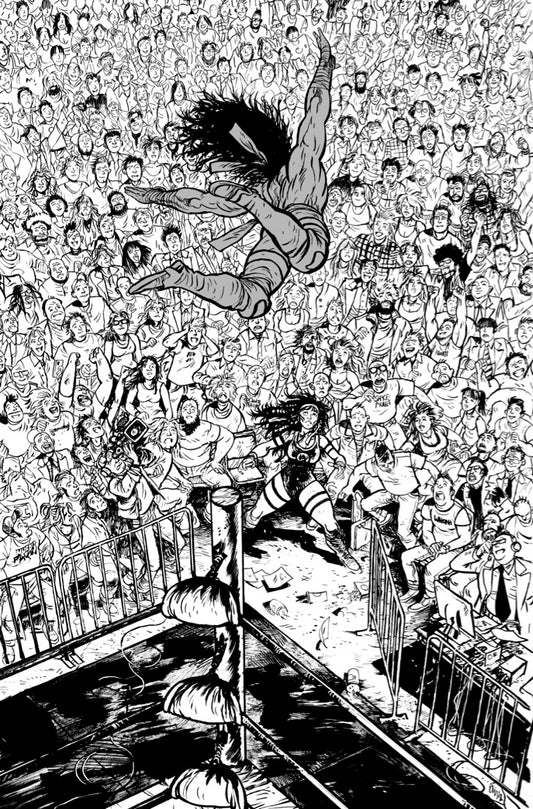 DO A POWERBOMB BLACK AND WHITE #1 (OF 3) CVR D DANIEL WARREN JOHNSON VAR (08 Jul Release)