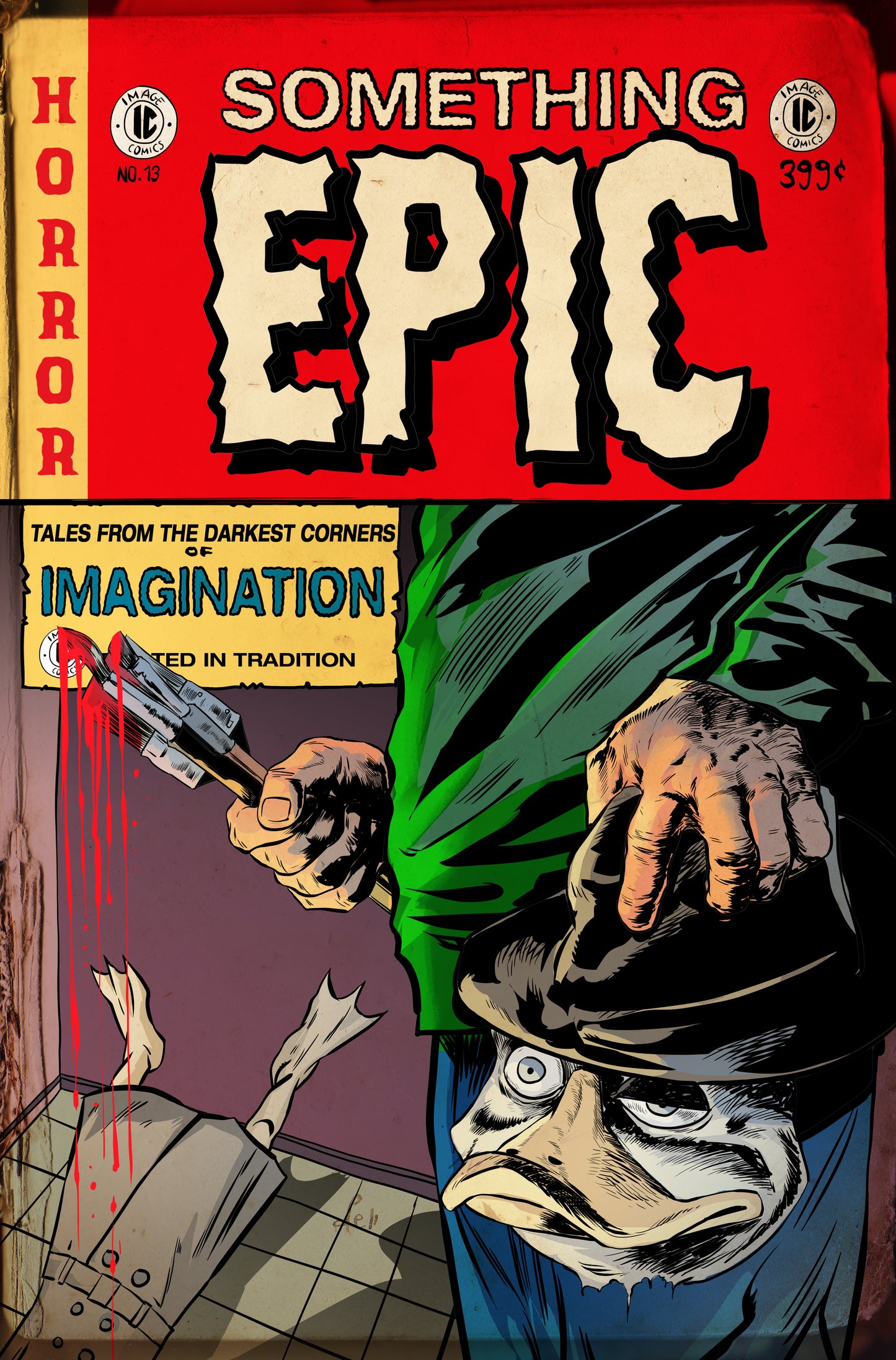 SOMETHING EPIC #13 CVR D SZYMON KUDRANSKI EC HORROR HOMAGE VAR (15 Jul Release)