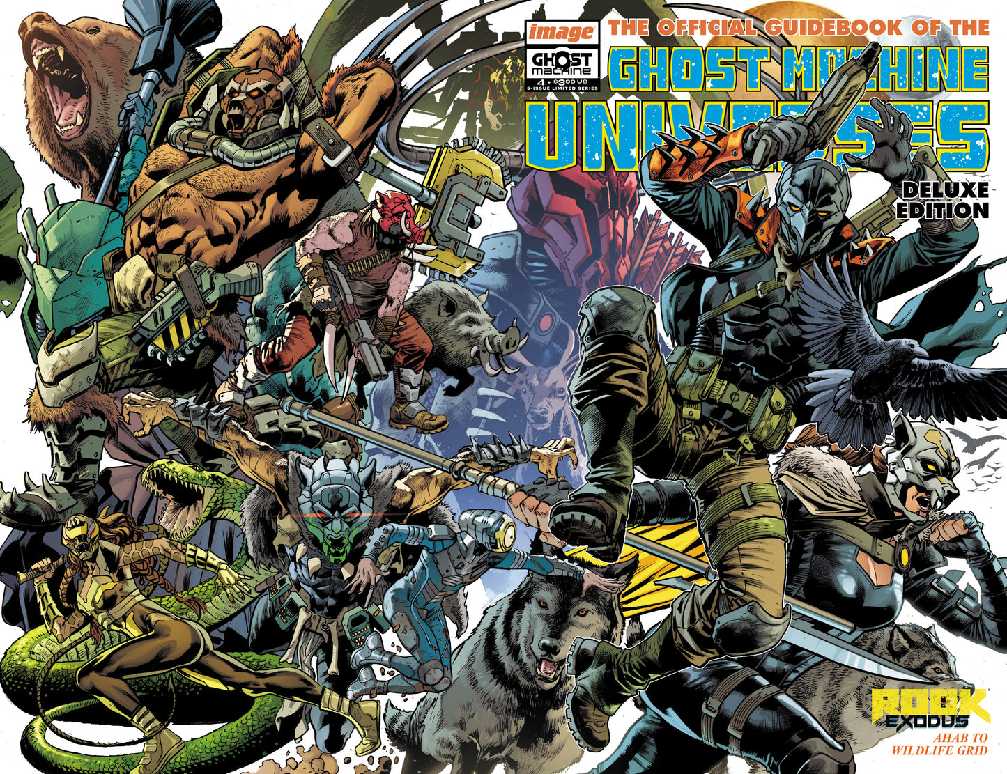 GHOST MACHINE THE OFFICIAL GUIDEBOOK #4 (OF 5) CVR B BRYAN HITCH & BRAD ANDERSON WRAPAROUND VAR (01 Jul Release)