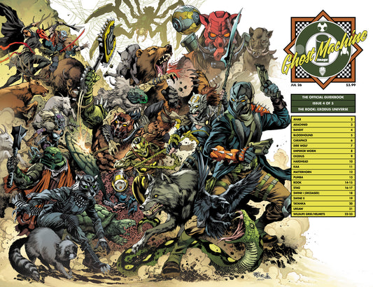 GHOST MACHINE THE OFFICIAL GUIDEBOOK #4 (OF 5) CVR C IVAN REIS & DANNY MIKI WRAPAROUND VAR (01 Jul Release)