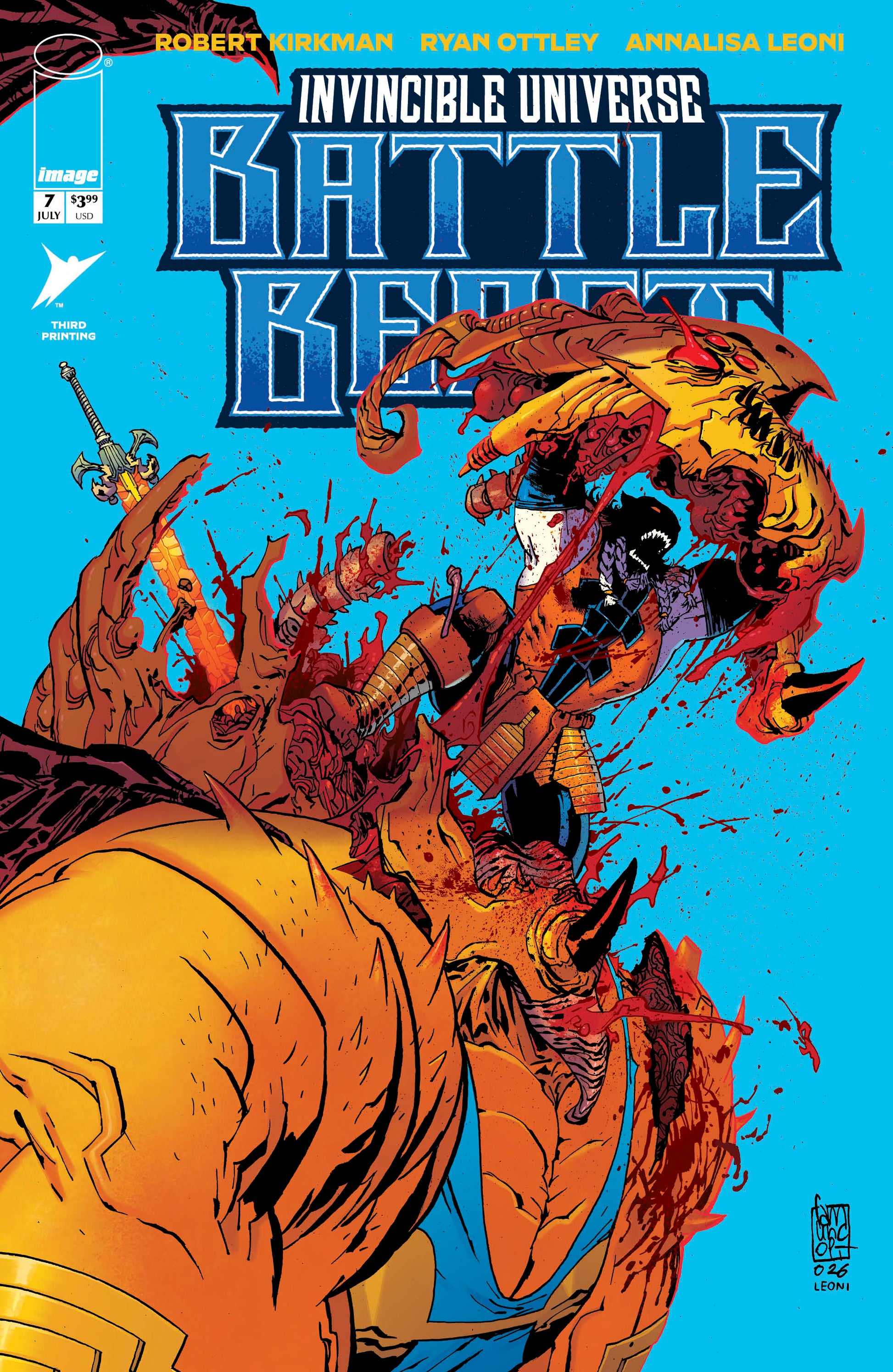 INVINCIBLE UNIVERSE BATTLE BEAST #7 3RD PTG
