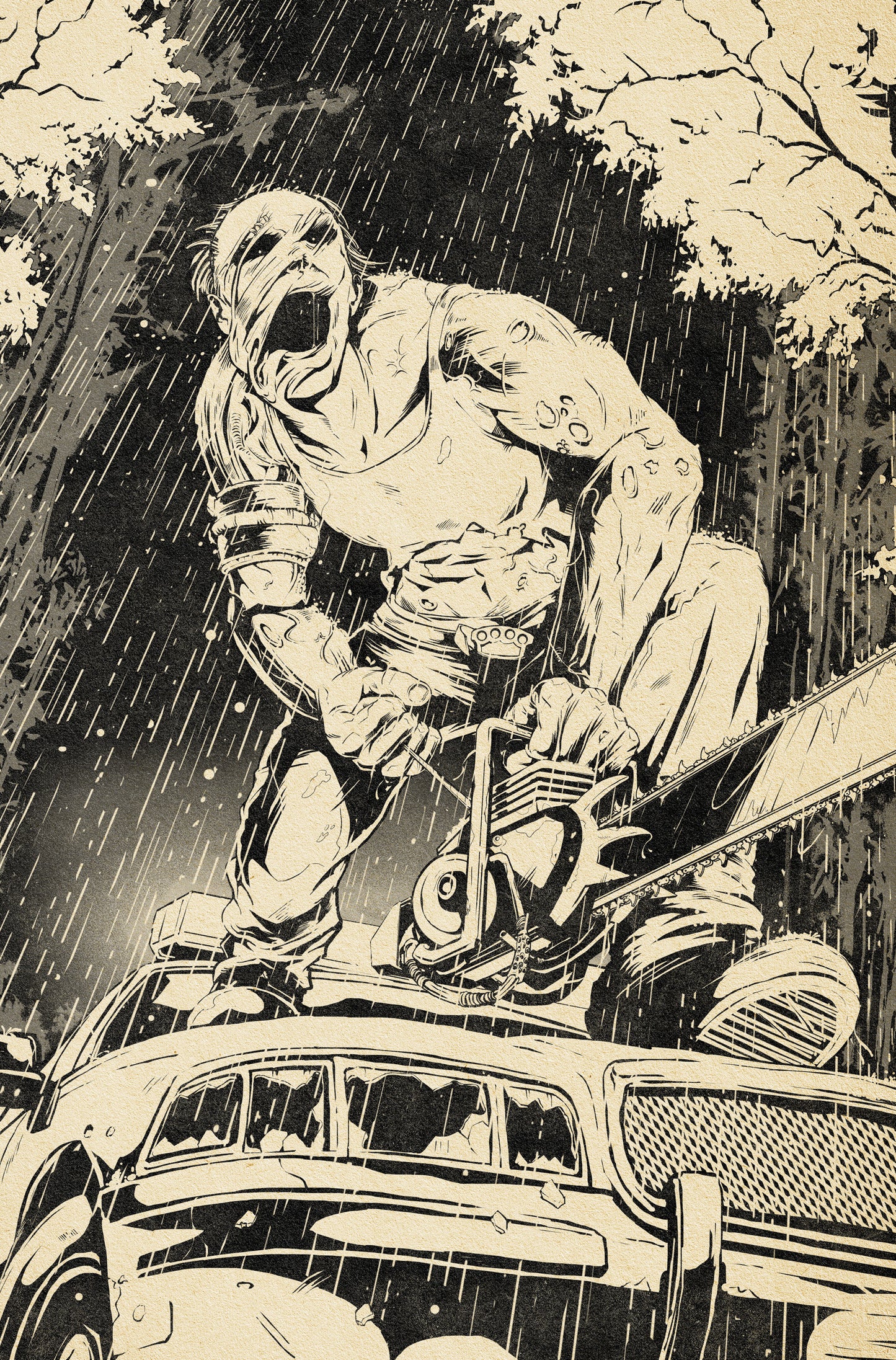 DEAD BY DAYLIGHT THE HILLBILLY #4 (OF 4) CVR B FLOPS VIRGIN INKS CARDSTOCK (MR) (08 Jul Release)