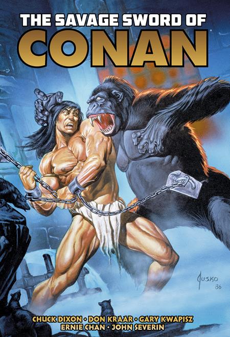 SAVAGE SWORD OF CONAN THE ORIGINAL COMICS OMNIBUS HC VOL 10 DIRECT MARKET EDITION JOE JUSKO KONG CVR (MR) (Backorder, Allow 4-5 Weeks)