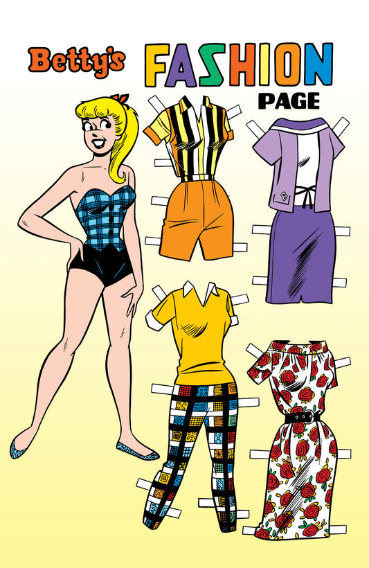 ARCHIE COMICS 85TH ANNIVERSARY PRESENTS BETTY & VERONICA FASHION PAGES (ONE-SHOT) CVR E DAN DECARLO SILVER FOIL BETTY PIN-UP VAR (26 Aug Release)