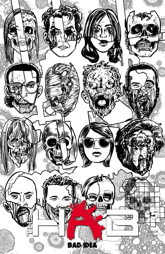 HAB #5 (OF 5) CVR D DAVID LAPHAM BW INFECTED SKULLS VAR (26 Aug Release)