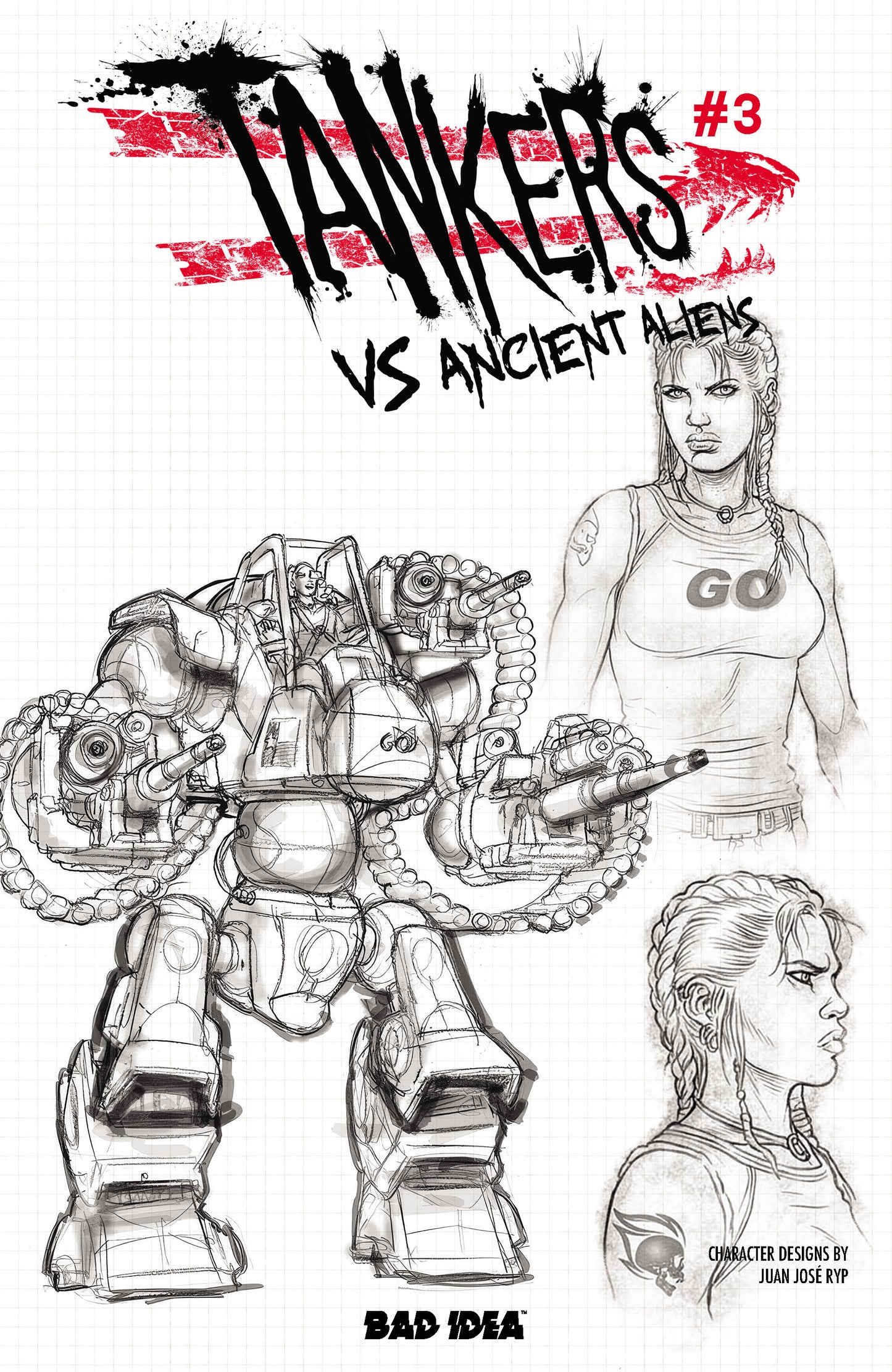 TANKERS VS ANCIENT ALIENS # 3 (OF 4) CVR C JUAN JOSE RYP DESIGN VAR (19 Aug Release)