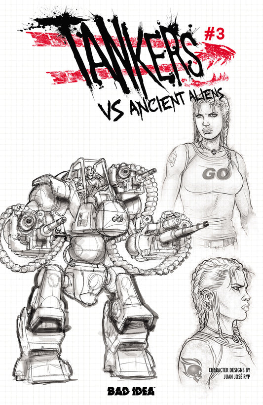TANKERS VS ANCIENT ALIENS # 3 (OF 4) CVR C JUAN JOSE RYP DESIGN VAR (19 Aug Release)