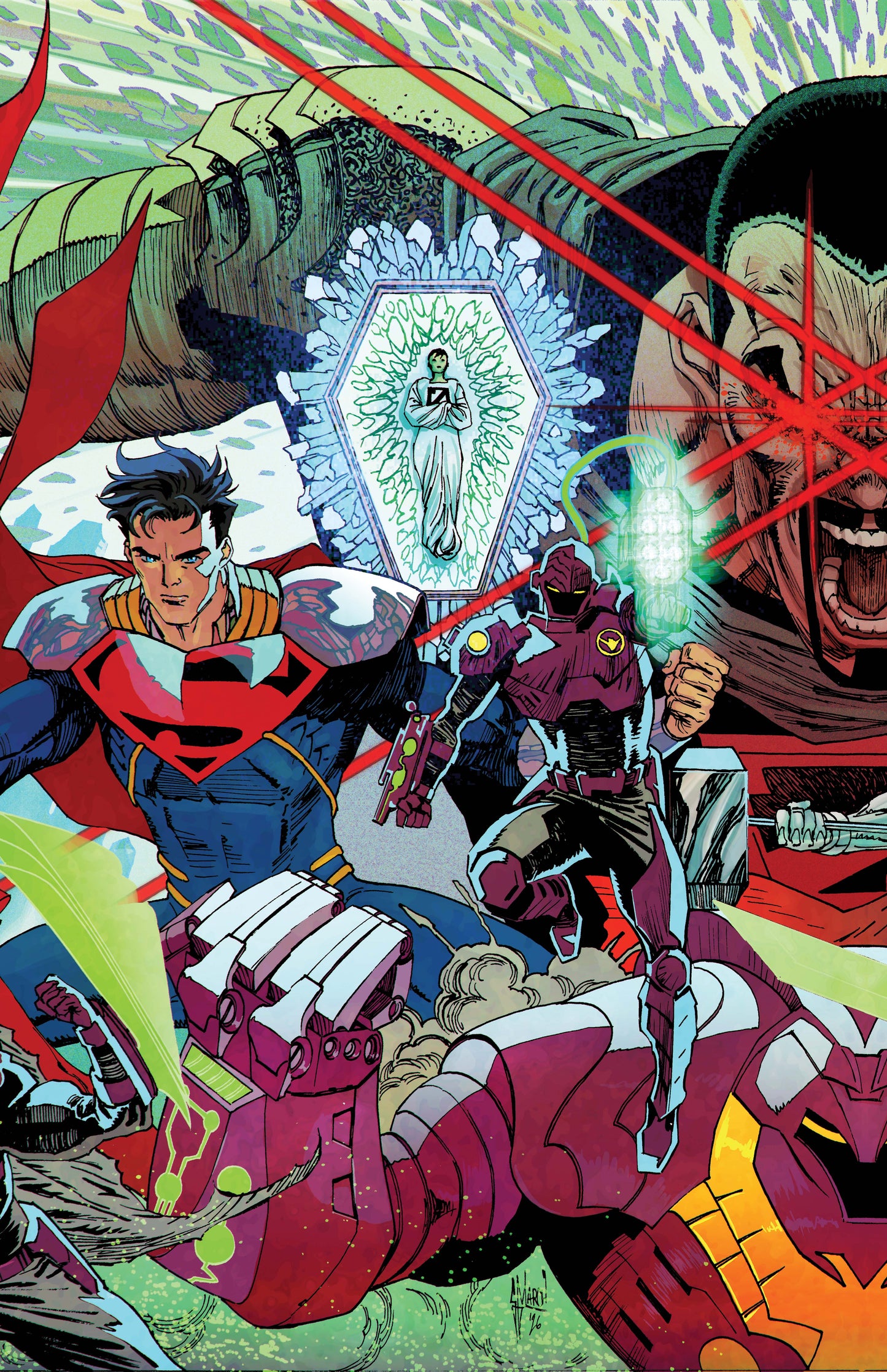 ACTION COMICS #1101 CVR A GUILLEM MARCH CONNECTING (KINGDOM OF ZOD) (12 Aug Release)