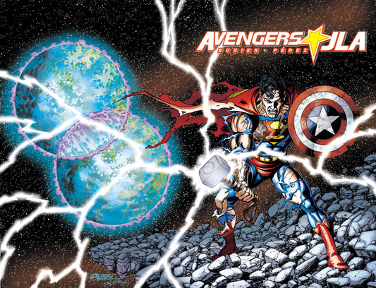 AVENGERS JLA #4 FACSIMILE EDITION CVR A GEORGE PEREZ WRAPAROUND (26 Aug Release)