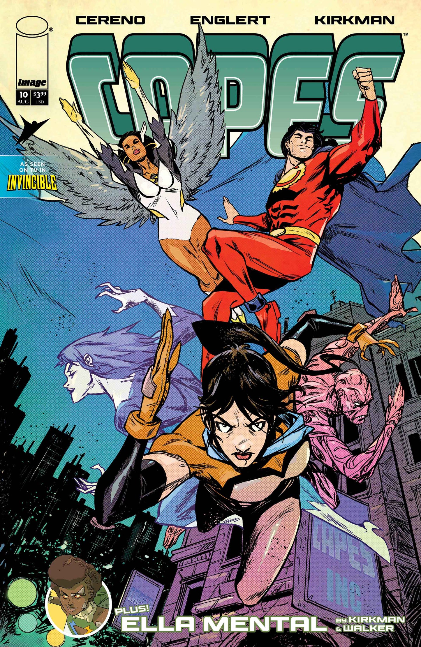 INVINCIBLE UNIVERSE CAPES #10 CVR E SANFORD GREENE CONNECTING VAR (26 Aug Release)