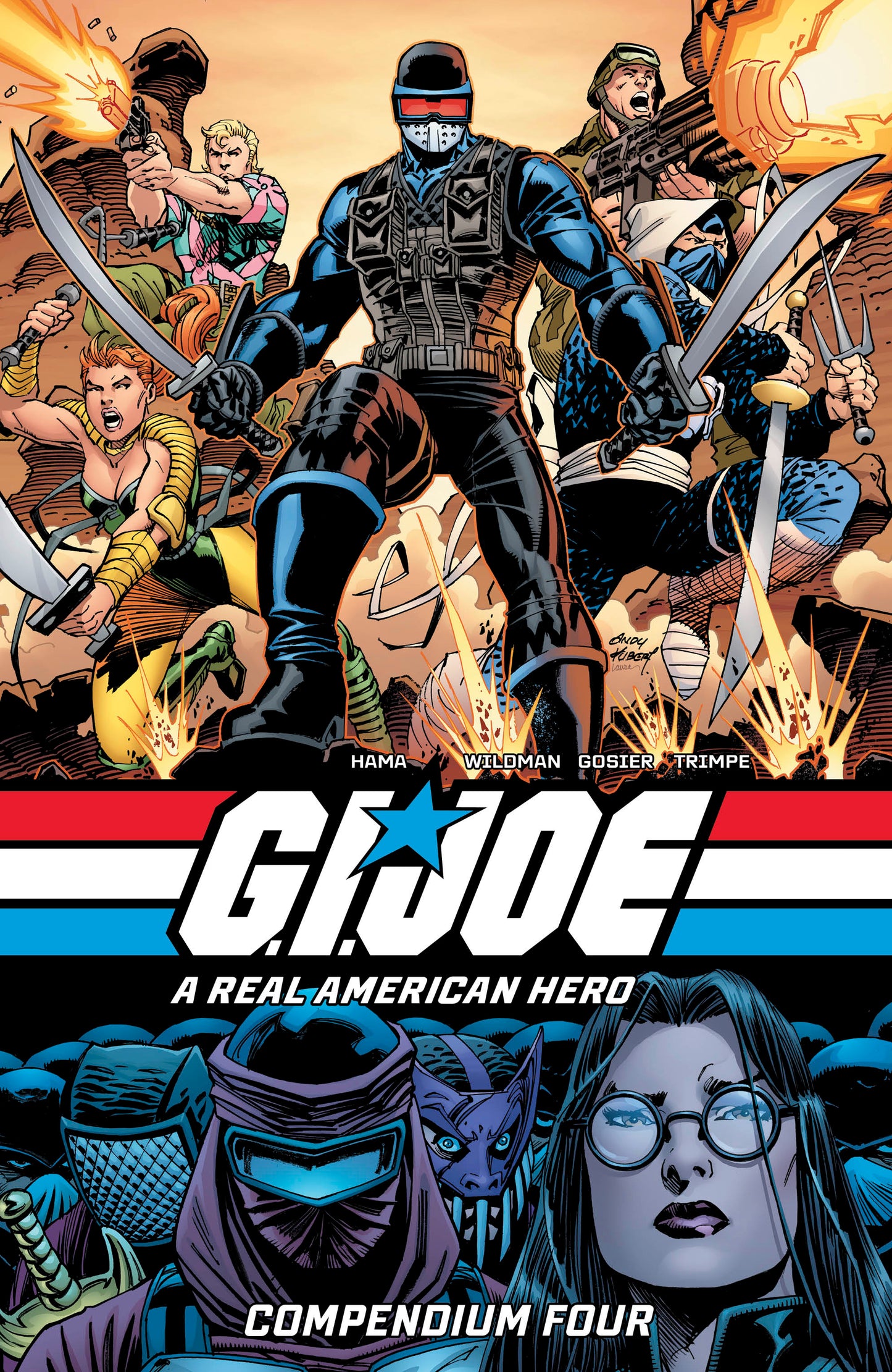 GI JOE A REAL AMERICAN HERO COMPENDIUM TP VOL 04 ANDY KUBERT & LAURA MARTIN CVR (26 Aug Release)
