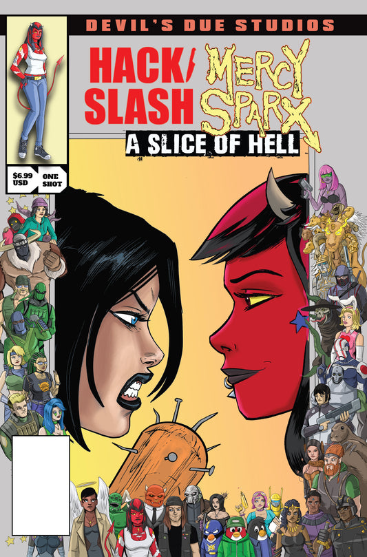 DEVILS DUE PRESENTS HACK SLASH MERCY SPARX #1 (ONE SHOT) CVR B TIM SEELEY JOSH BLAYLOCK HOMAGE VAR (MR) (05 Aug Release)
