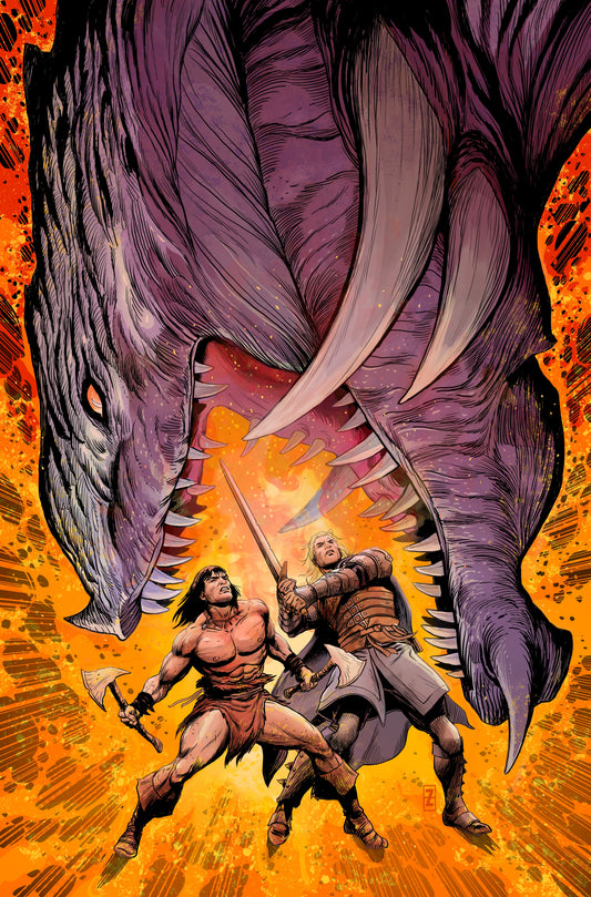 CONAN AND DRAGONERO #4 (OF 7) CVR C PATCH ZIRCHER VIRGIN CARDSTOCK VAR (MR) (05 Aug Release)