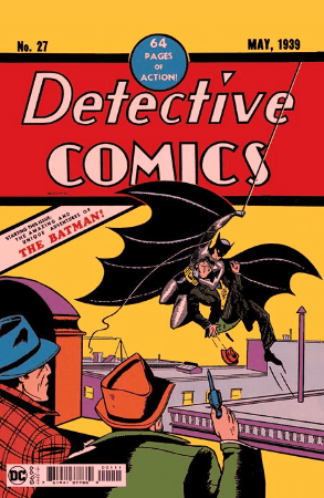 DETECTIVE COMICS #27 FACSIMILE EDITION CVR C BOB KANE FOIL VAR GOLDEN AGE SIZE BATMAN DAY 2024 - Comicbookeroo
