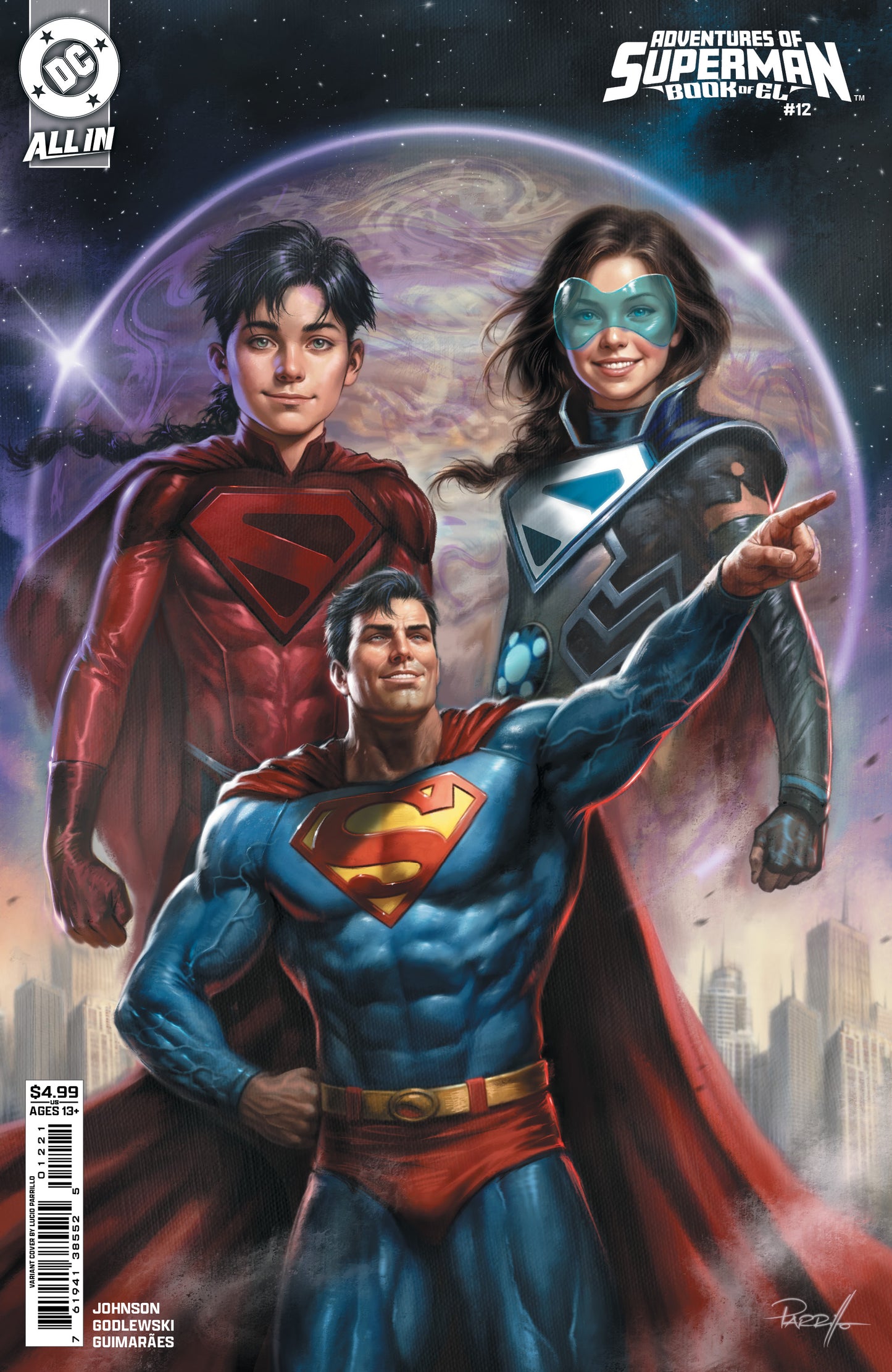 ADVENTURES OF SUPERMAN BOOK OF EL #12 (OF 12) CVR B LUCIO PARRILLO CARD STOCK VAR | DC COMICS | Comicbookeroo