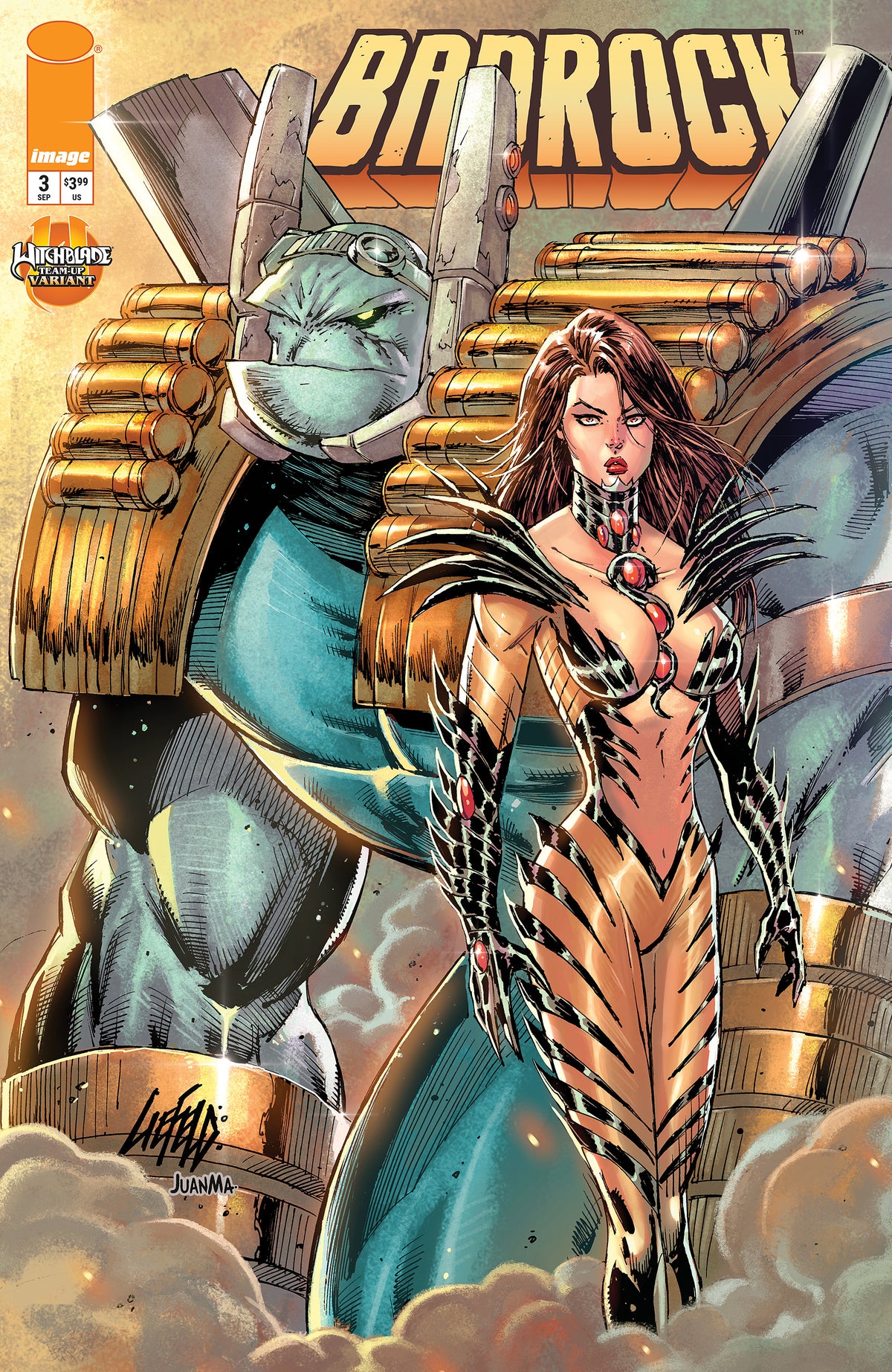 BADROCK #3 CVR E ROB LIEFELD WITCHBLADE TEAM UP VAR | IMAGE COMICS | Comicbookeroo
