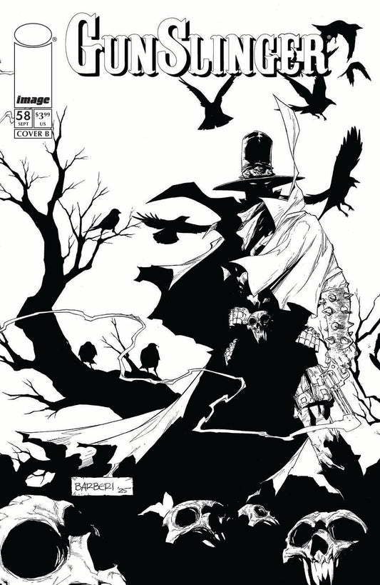 GUNSLINGER SPAWN #58 CVR B CARLO BARBERI B&W VAR