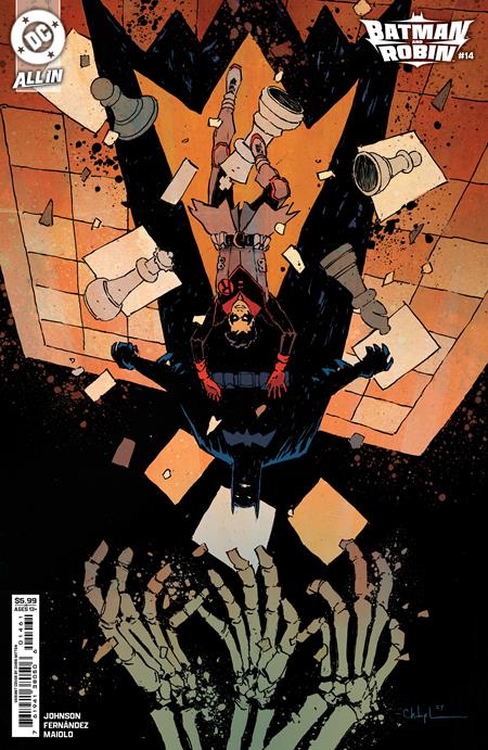 BATMAN AND ROBIN #14 CVR D CHRISTOPHER MITTEN CARD STOCK VAR - Comicbookeroo