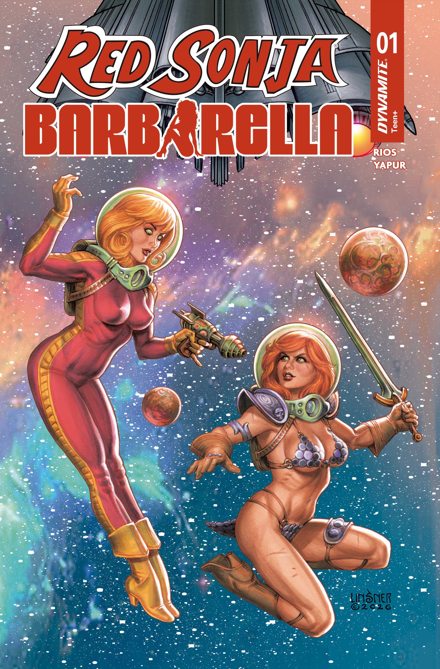 RED SONJA BARBARELLA #1 CVR A JOSEPH MICHAEL LINSNER