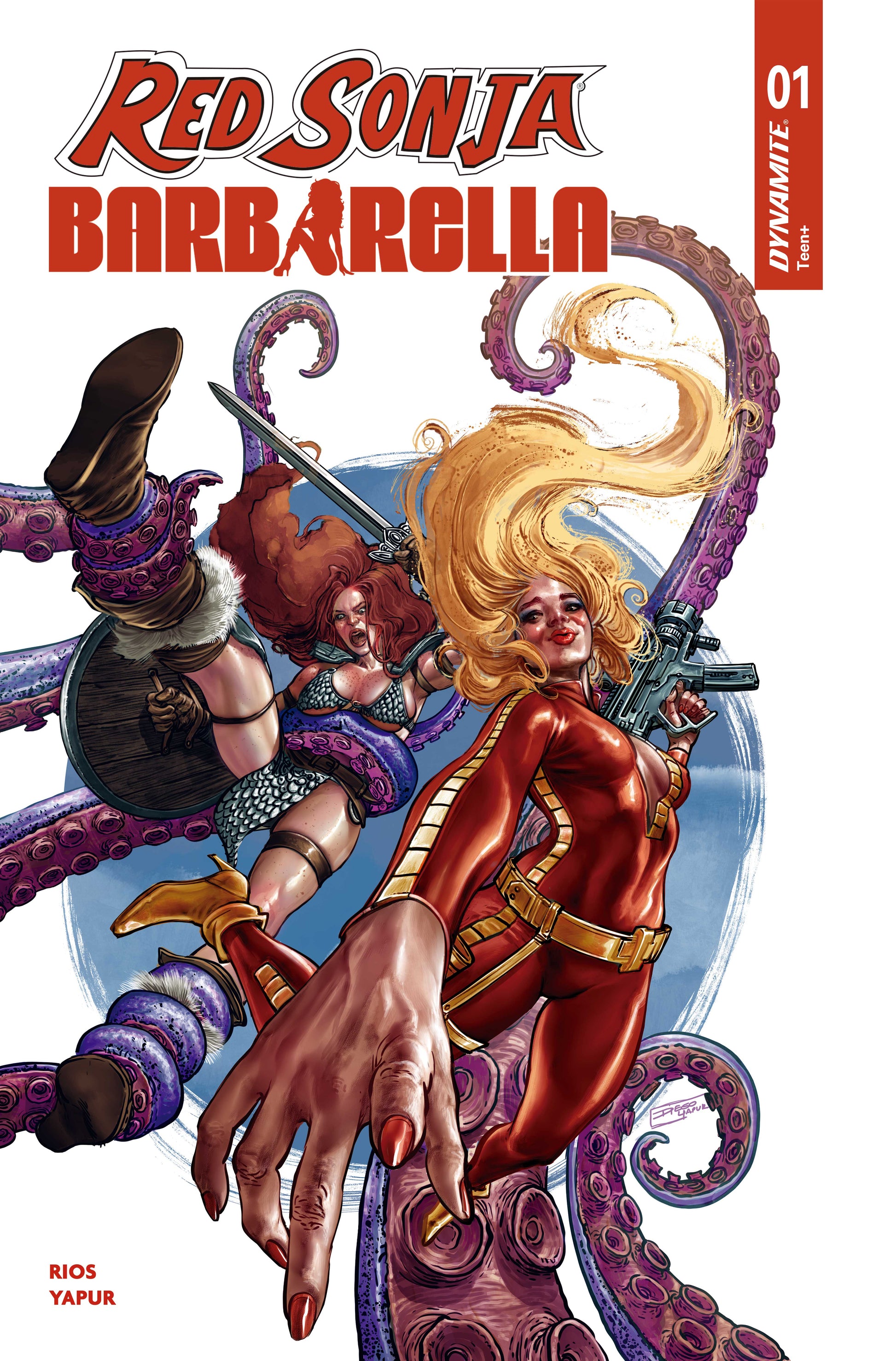 RED SONJA BARBARELLA #1 CVR C DIEGO YAPUR VAR
