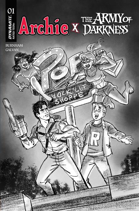 ARCHIE X ARMY OF DARKNESS #1 CVR J INC 1:10 BILL GALVAN PENCILS VAR