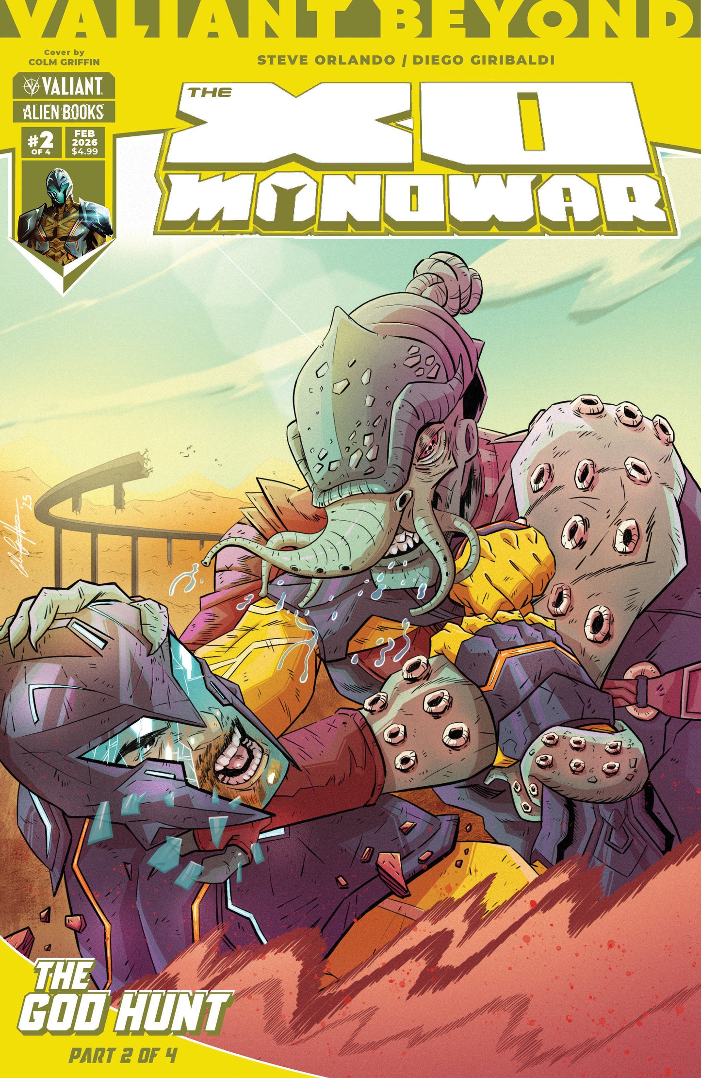 VALIANT BEYOND X-O MANOWAR #6 (OF 4) (OF 4)--THE GOD HUNT #2 COVER A (GRIFFIN) (Backorder, Allow 4-5 Weeks)