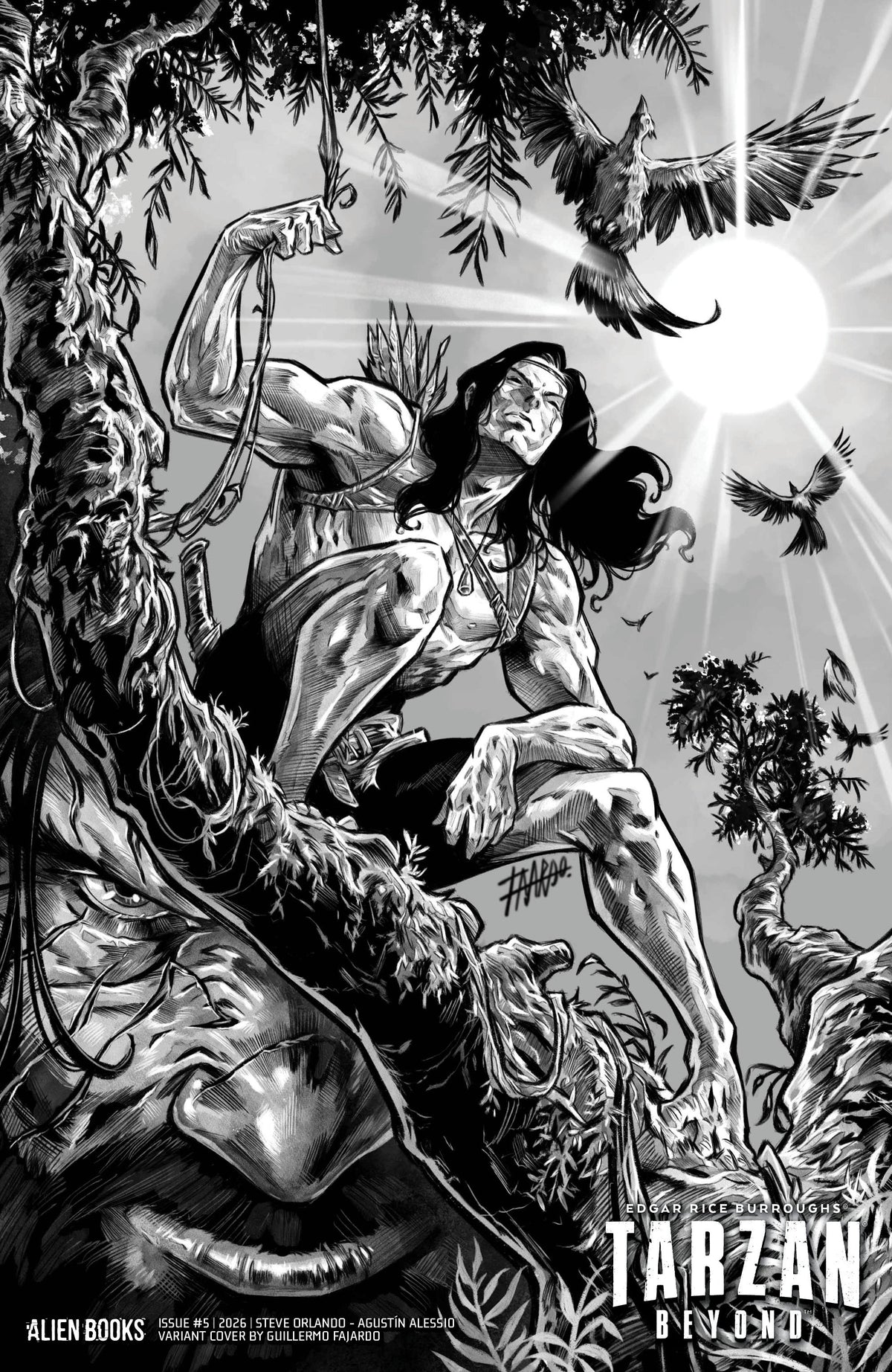 TARZAN BEYOND #5 VAR D (FAJARDO B&W)