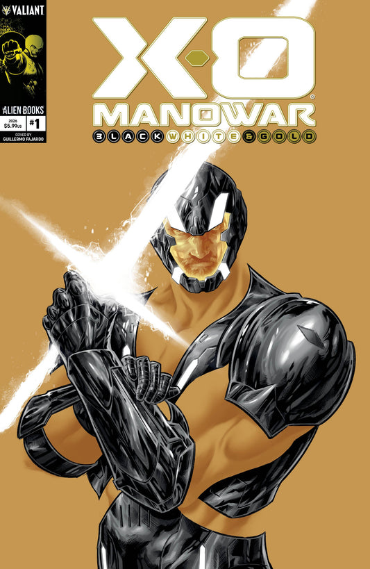 X-O MANOWAR BLACK, WHITE & GOLD #1 COVER A