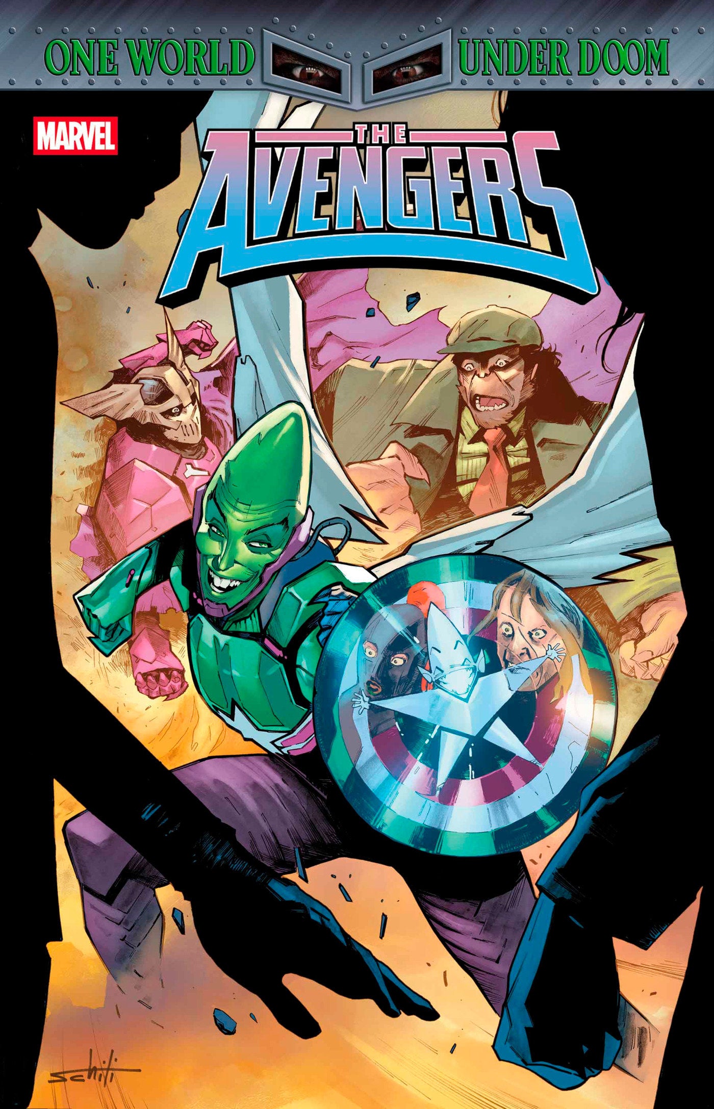 AVENGERS #26 VALERIO SCHITI IMPOSSIBLE MAN POP-UP VAR (Backorder, Allow 4-5 Weeks)