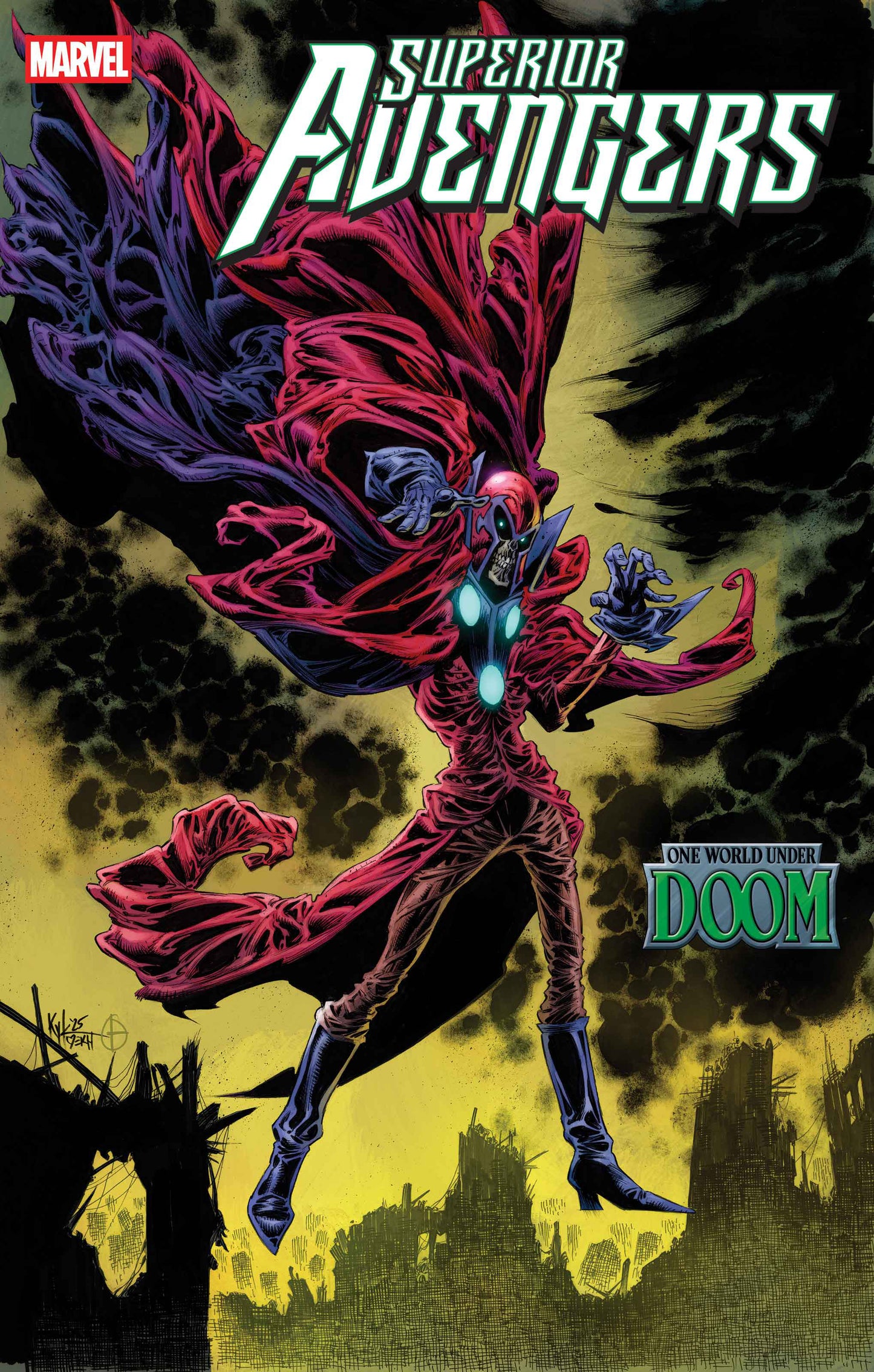 SUPERIOR AVENGERS #6 (OF 6) (OF 6) KYLE HOTZ VAR [DOOM] (Backorder, Allow 4-5 Weeks)