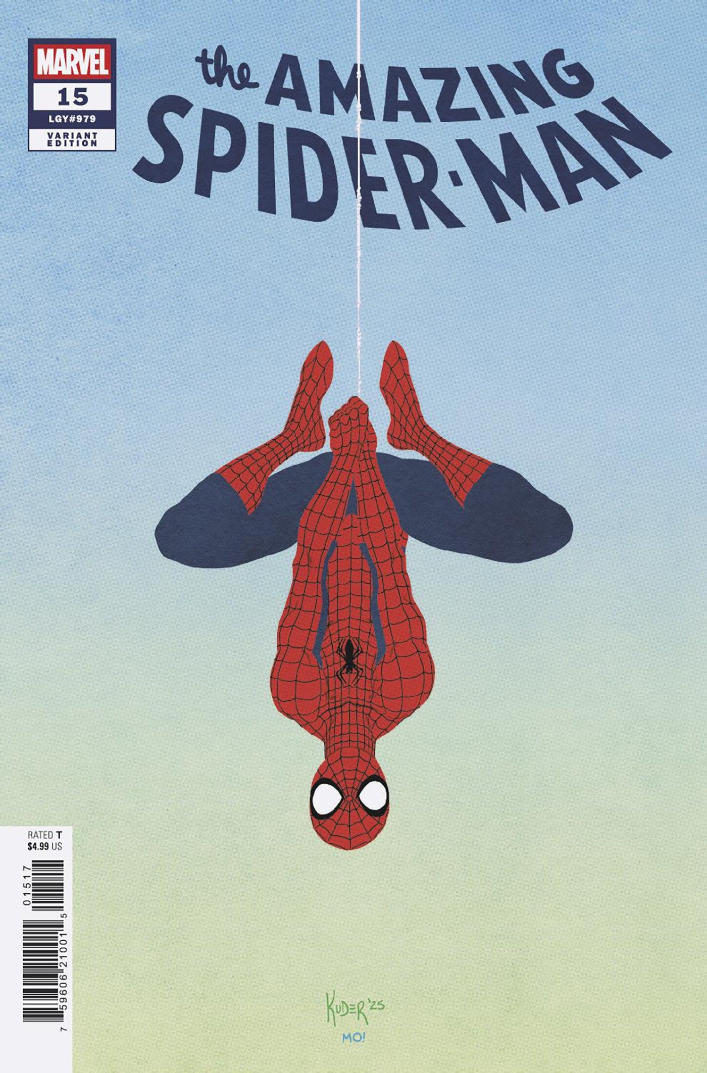 AMAZING SPIDER-MAN #15 INCV 1:25 AARON KUDER VAR