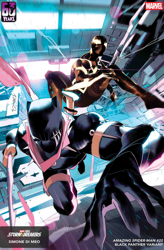 AMAZING SPIDER-MAN #22 SIMONE DI MEO BLACK PANTHER VAR (Backorder, Allow 4-5 Weeks)