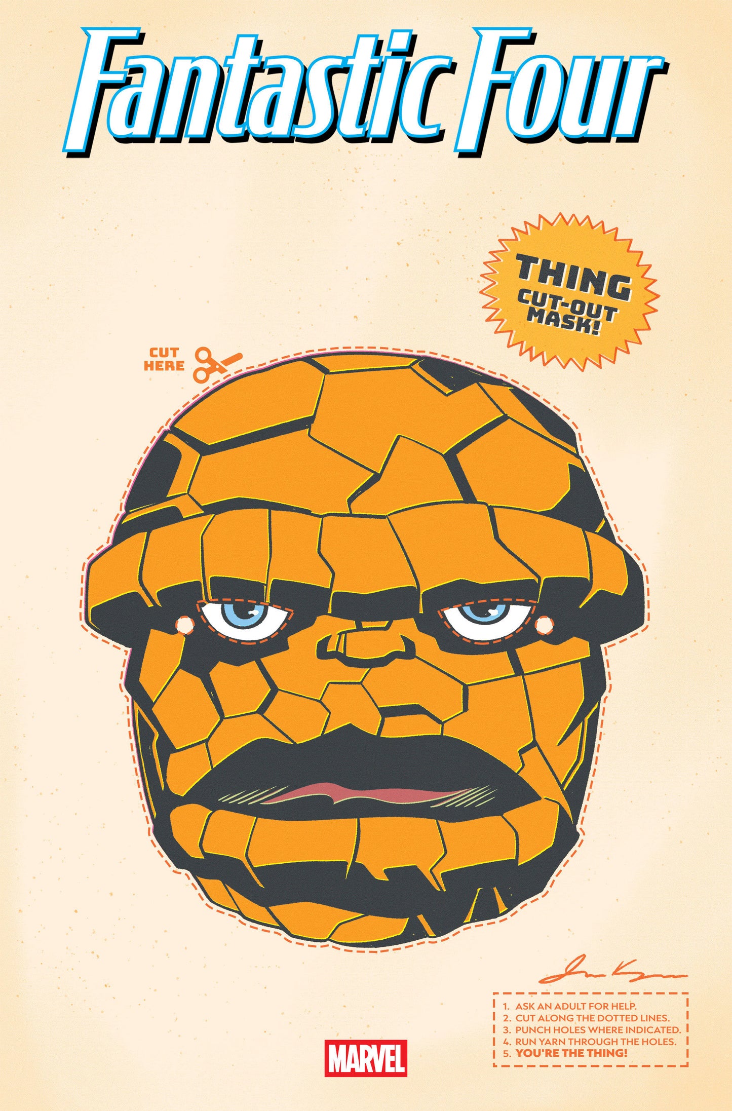FANTASTIC FOUR #3 RETRO HALLOWEEN MASK VAR (Backorder, Allow 4-5 Weeks)