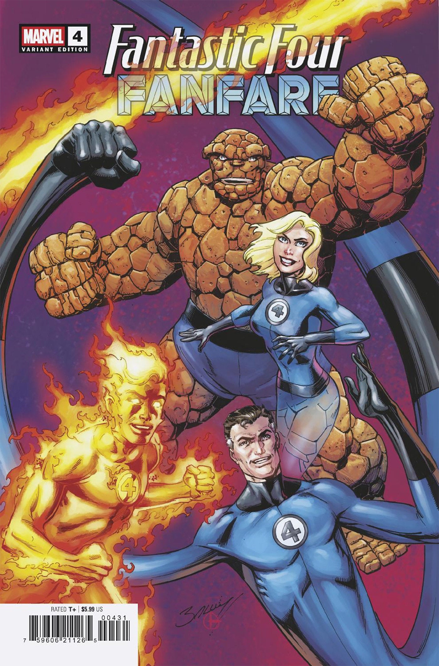 FANTASTIC FOUR FANFARE #4 MARK BAGLEY VAR (Backorder, Allow 4-5 Weeks)