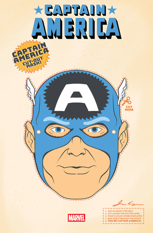CAPTAIN AMERICA #3 RETRO HALLOWEEN MASK VAR (Backorder, Allow 4-5 Weeks)