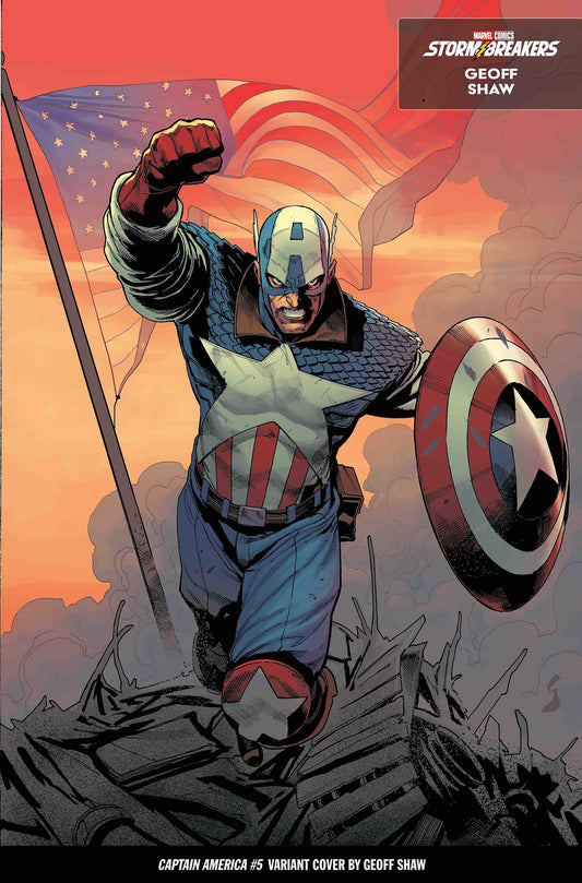 CAPTAIN AMERICA #5 GEOFF SHAW FROM THE CHAOS A COSTUME VAR (Backorder, Allow 4-5 Weeks)