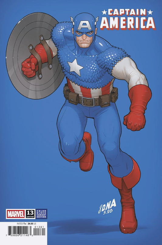 CAPTAIN AMERICA #13 DAVID NAKAYAMA COLOR BLOCK BLUE VAR [ARM] (15 Jul Release)