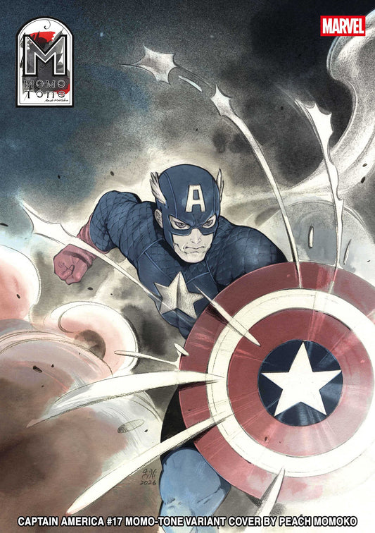 CAPTAIN AMERICA #17 PEACH MOMOKO MOMO-TONE VAR | MARVEL | Comicbookeroo