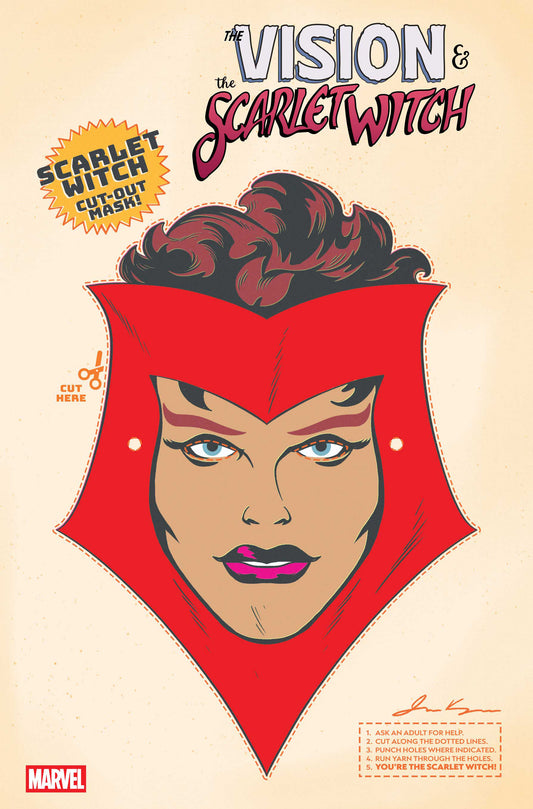 VISION & SCARLET WITCH #5 (OF 5) (OF 5) RETRO HALLOWEEN MASK VAR (Backorder, Allow 4-5 Weeks)