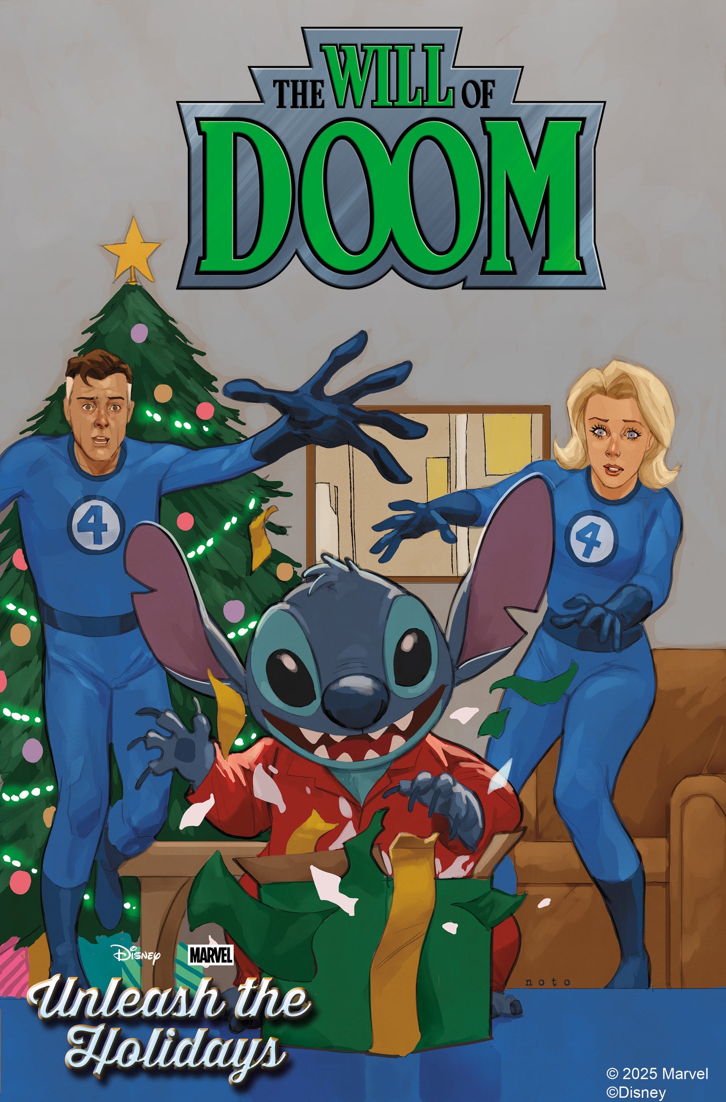 THE WILL OF DOOM #1 PHIL NOTO DISNEY STITCH UNLEASH THE HOLIDAYS VAR (Backorder, Allow 4-5 Weeks)