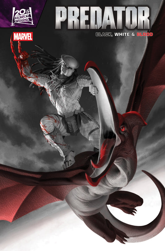 PREDATOR BLACK WHITE & BLOOD #4 (OF 4) (OF 4) JUNGGEUN YOON VAR (Backorder, Allow 4-5 Weeks)