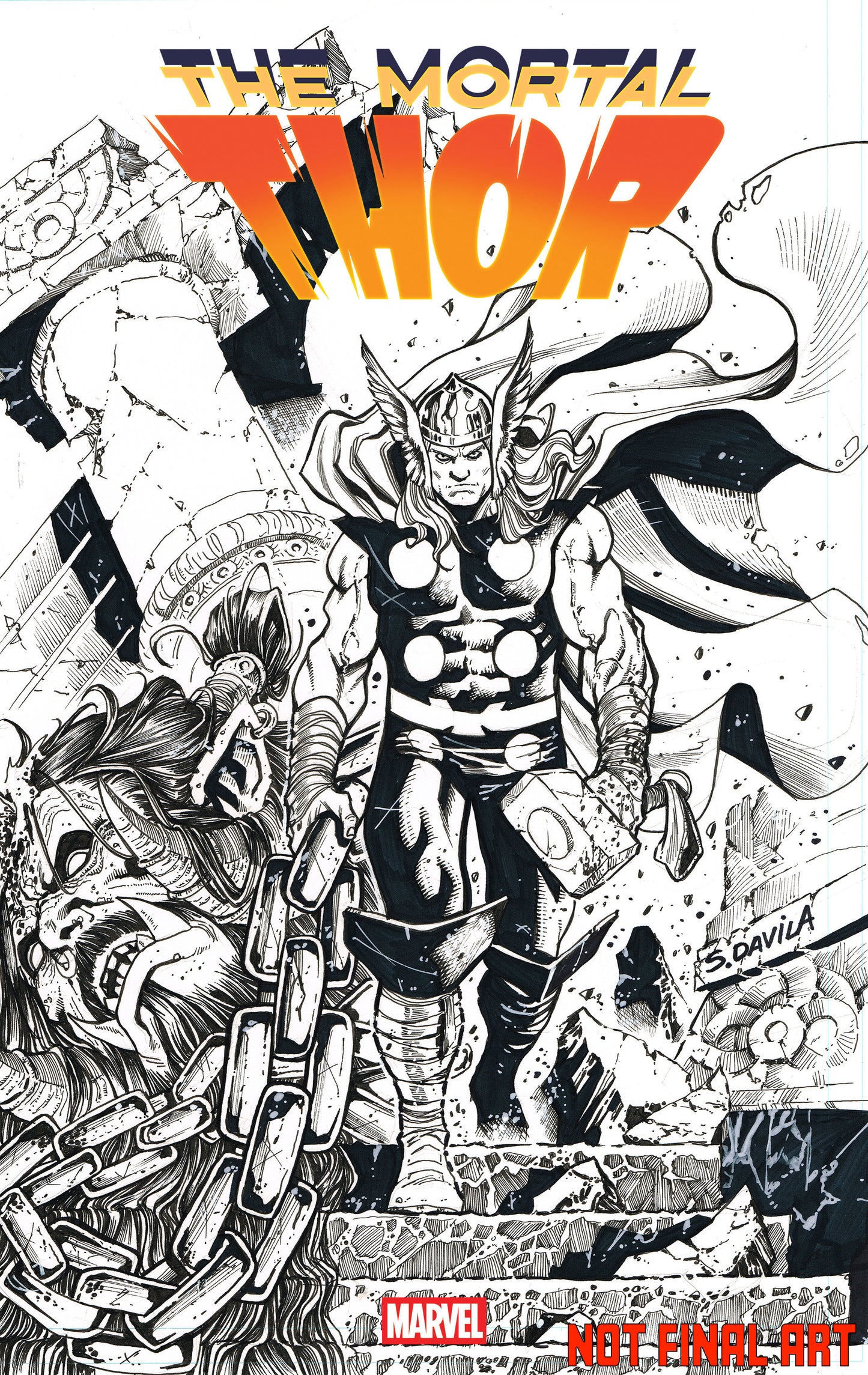 THOR #7 SERGIO DAVILA VAR (Backorder, Allow 4-5 Weeks)