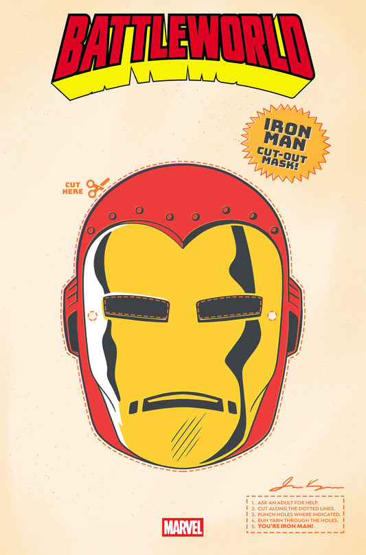 BATTLEWORLD #1 RETRO HALLOWEEN MASK VAR (Backorder, Allow 4-5 Weeks)