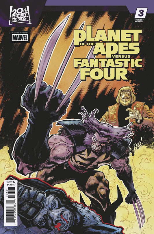 PLANET OF THE APES VS. FANTASTIC FOUR #3 SCOTT HEPBURN VERSUS VAR (15 Apr Release)